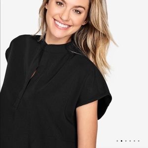 FIGS Rafaela Mandarin Collar scrub top